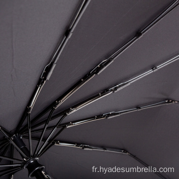Parapluie homme noir personnalisé Wittchen